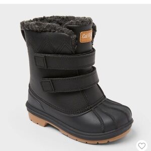 Cat & Jack Toddler Denver Winter Boots - Black 11T